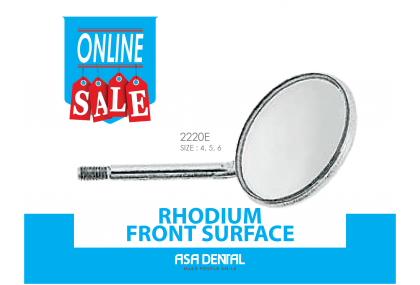 Rhodium Front Surface Mouth Mirror